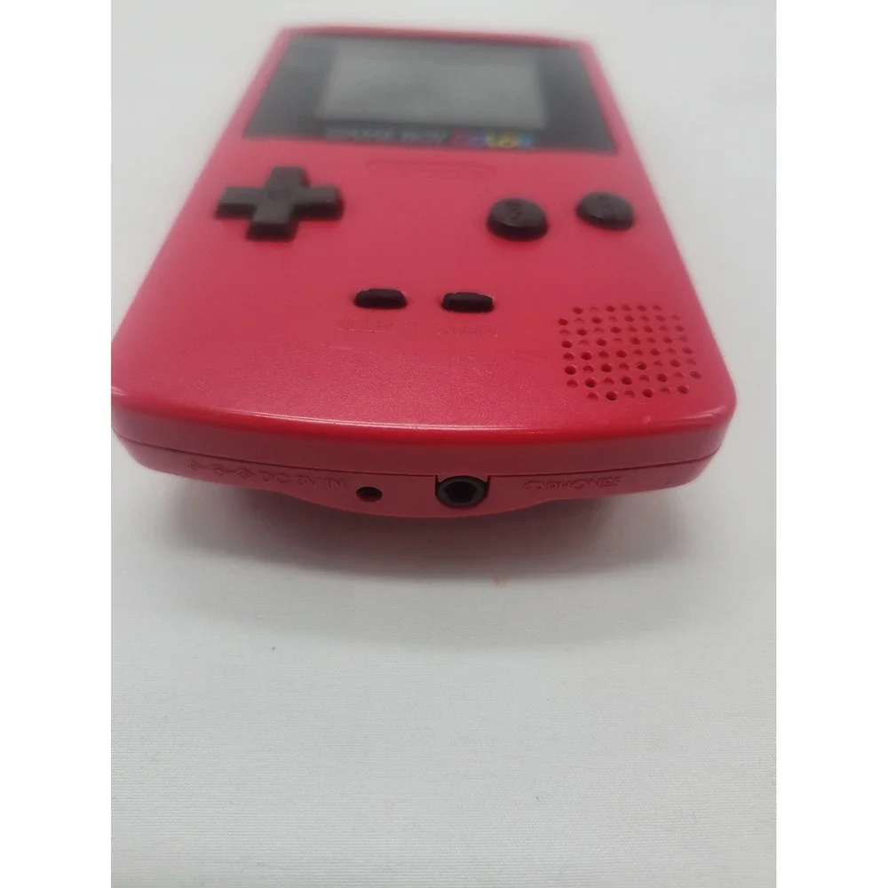 Nintendo GameBoy Color GBC Berry Red System CGB-001 Tested With A Game
